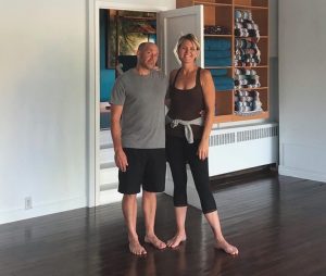 Lisa and Chris Simone, owners of Bridgewater Yoga